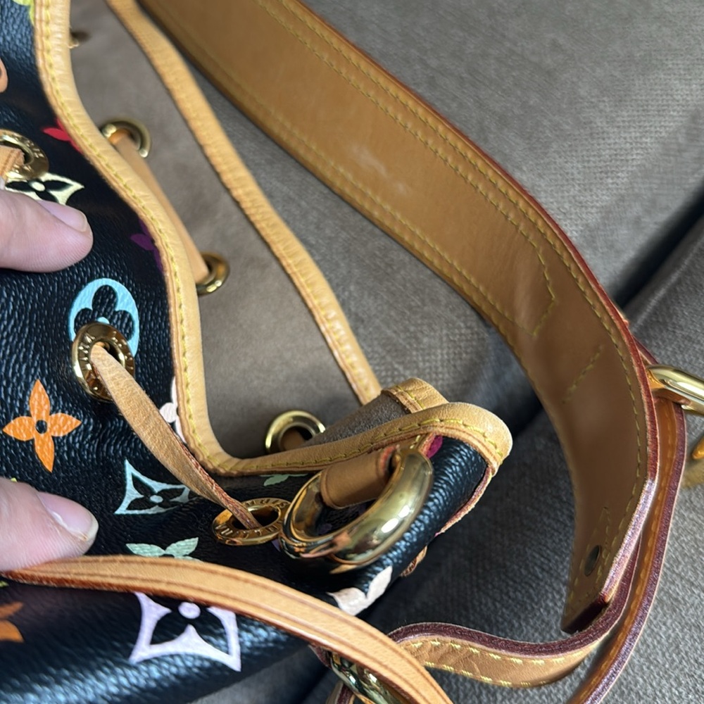 Louis Vuitton x Murakami Multicolore Black Petit Noe Bag - Picture 13 of 13